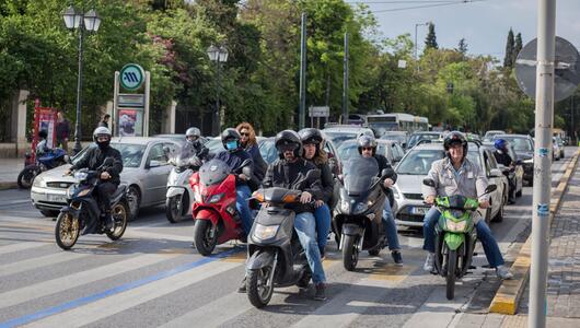 Straßenverkehr in Athen