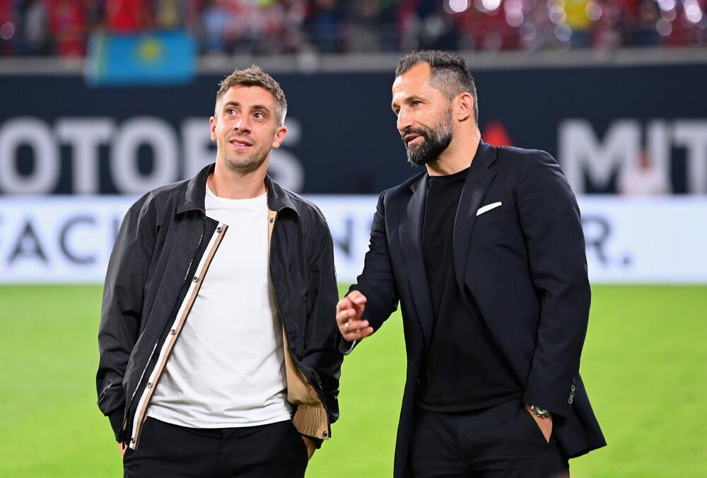 Marco Neppe (l.) und Hasan Salihamidzic