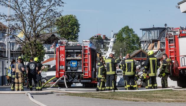 Explosion im Hafen von Niendorf