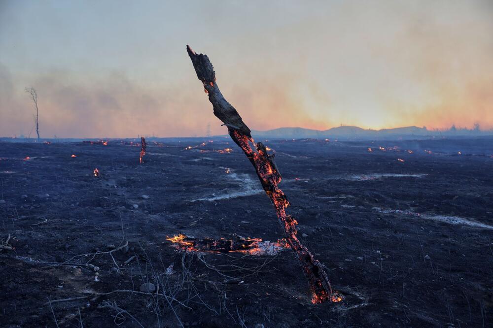 Waldbrand bei Athen