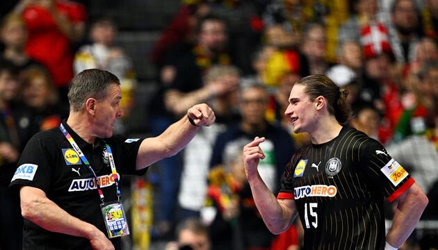 Alfred Gislason (l) und Juri Knorr