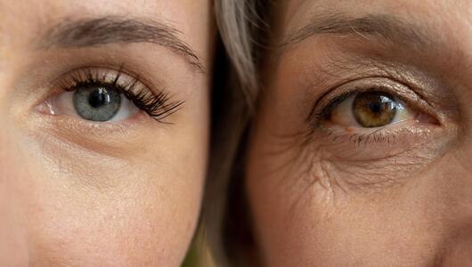 Augen Close-Up Alt Jung