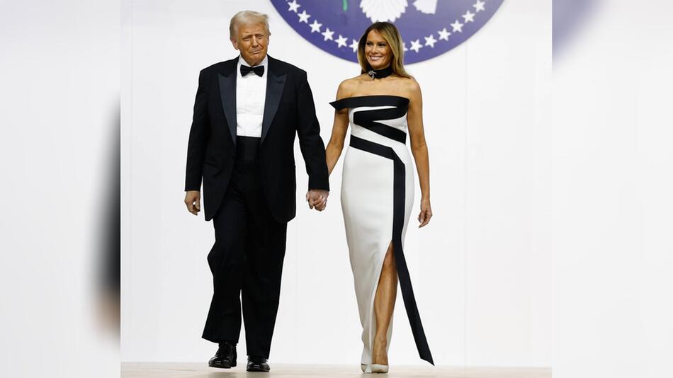 Donald und Melania Trump besuchten am Tag der Vereidigung insgesamt drei Bälle.