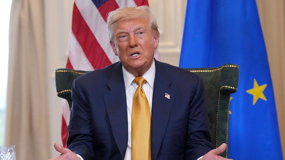 US-Präsident Trump trifft von der Leyen in Schottland