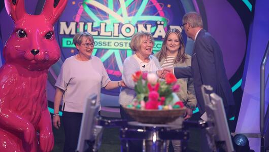 Günther Jauch, Kandidatin und Begleitung