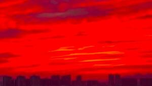 Gespenstisches Morgenrot: Himmel über China kündigt Supertaifun an