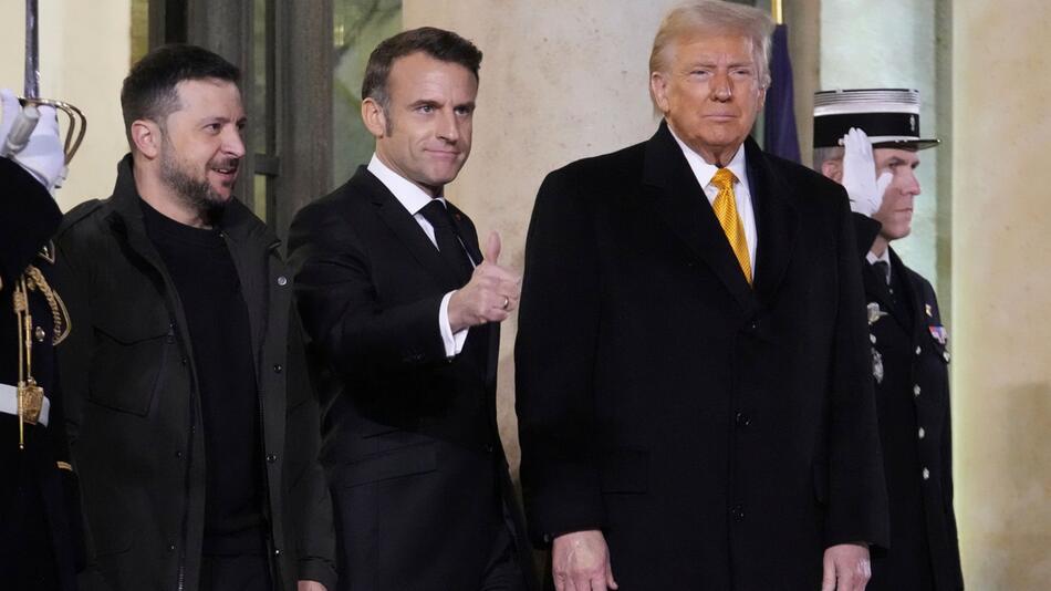 Macron empfängt Trump und Selenskyj im Élysée-Palast in Paris