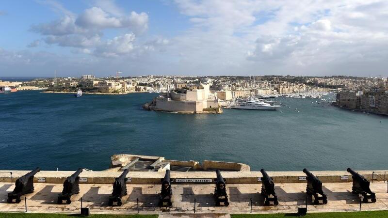 Blick auf Valetta, Malta