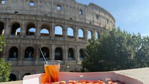 Pizza und Aperol