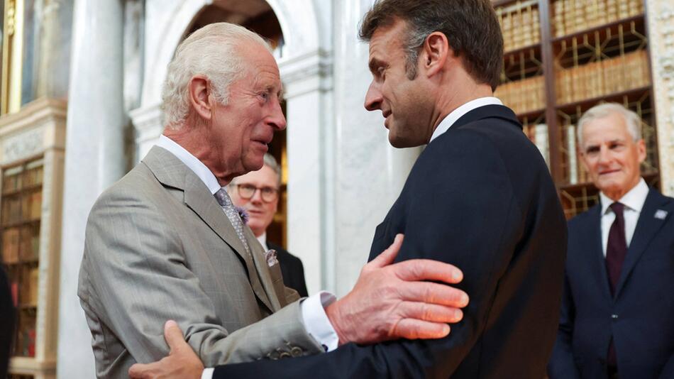 König Charles und der französische Präsident Emmanuel Macron treffen im Juli erneut aufeinander.