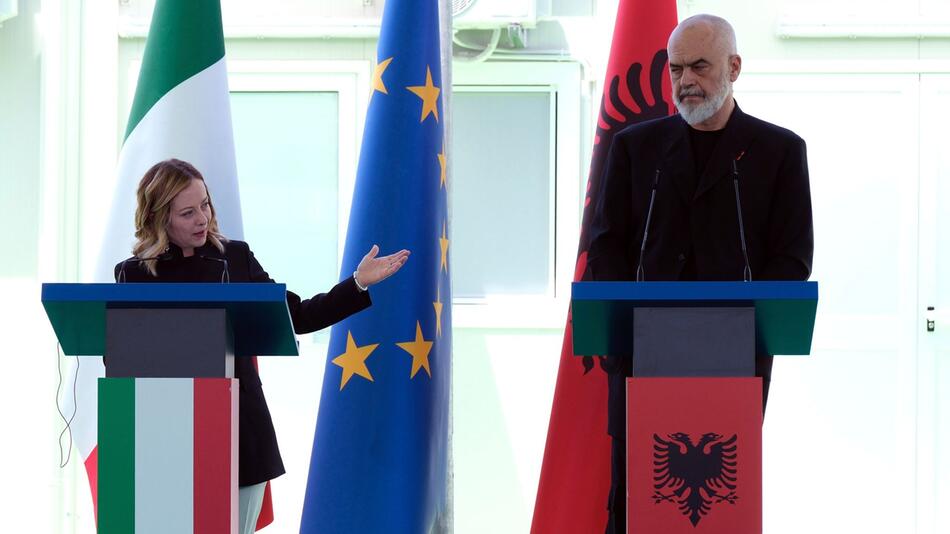 Italienische Ministerpräsidentin Meloni besucht Albanien