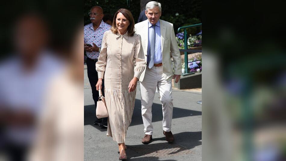 Carole und Michael Middleton besuchten den achten Tag in Wimbledon.