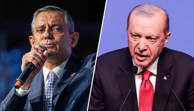 Der frühere CHP-Chef Özgür Özel (l.) sagt Staatspräsident Recep Tayyip Erdoğan den Kampf an