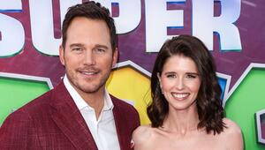 Chris Pratt und Katherine Schwarzenegger bei einem Screening von "Der Super Mario Galaxy Film" ...