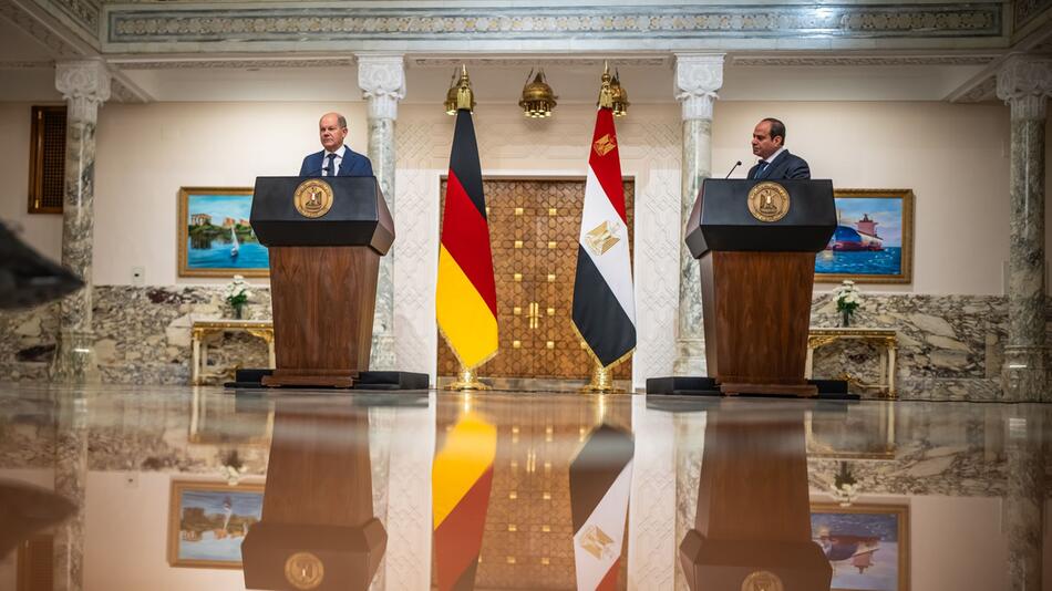 Kanzler Scholz in Ägypten