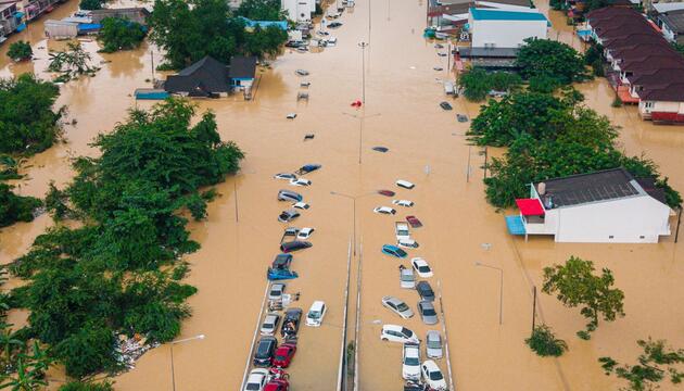 Überschwemmungen in Südthailand