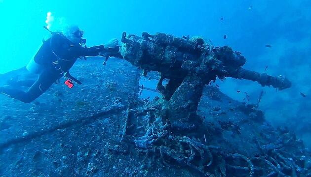 Wrack aus dem Zweiten Weltkrieg: Kriegsschiff wird zum Unterwasser-Museum