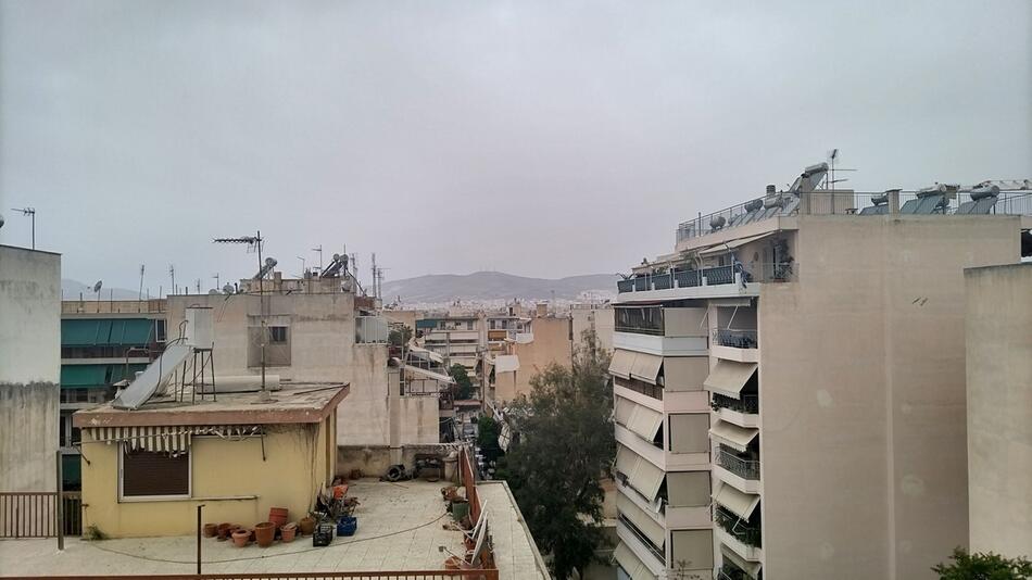Saharastaub in Athen