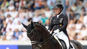 Dressur-Star Isabell Werth auf dem Pferd Wendy de Fontaine. 