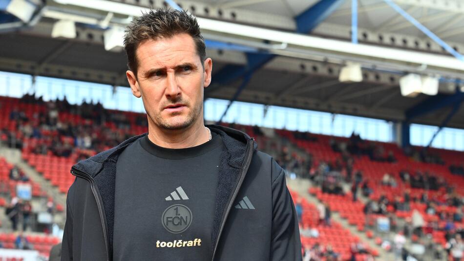 Miroslav Klose ist seit 2024 Trainer des 1. FC Nürnberg.