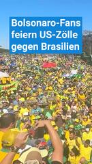 Fans von Bolsonaro feiern US-Zölle gegen Brasilien
