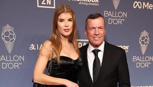 Lothar Matthäus und seine Freundin Theresa Sommer feierten Harry Kane beim Ballon d'Or.