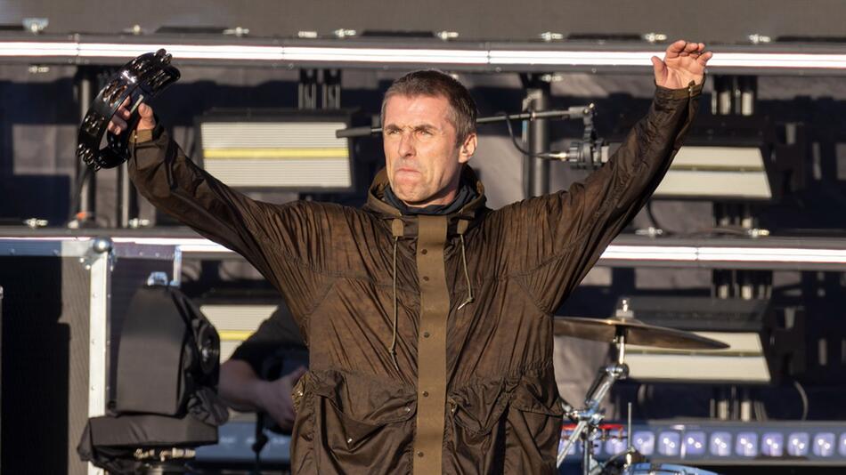 Liam Gallagher wirkt auf der Bühne, hier in Manchester, so gar nicht wie ein Opa.