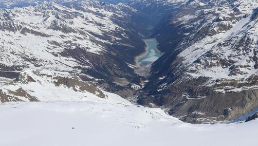 Der Speichersee unter dem Tiroler Gepatschferner 