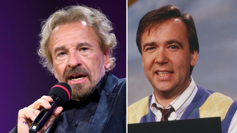 Thomas Gottschalk und Frank Laufenberg (r.) verband der Hit "Rapper's Deutsch".
