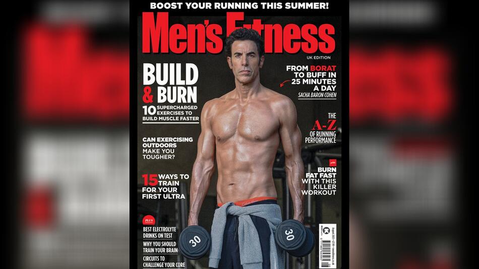 Sacha Baron Cohen trainierte sich in wenigen Wochen einen Muskelbody an.