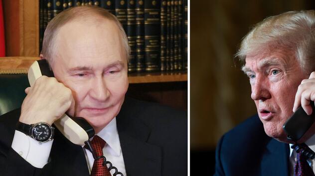Donald Trump und Wladimir Putin telefonieren.