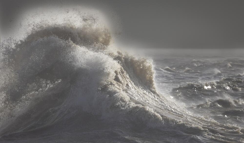 Große Wellen in der Nordsee