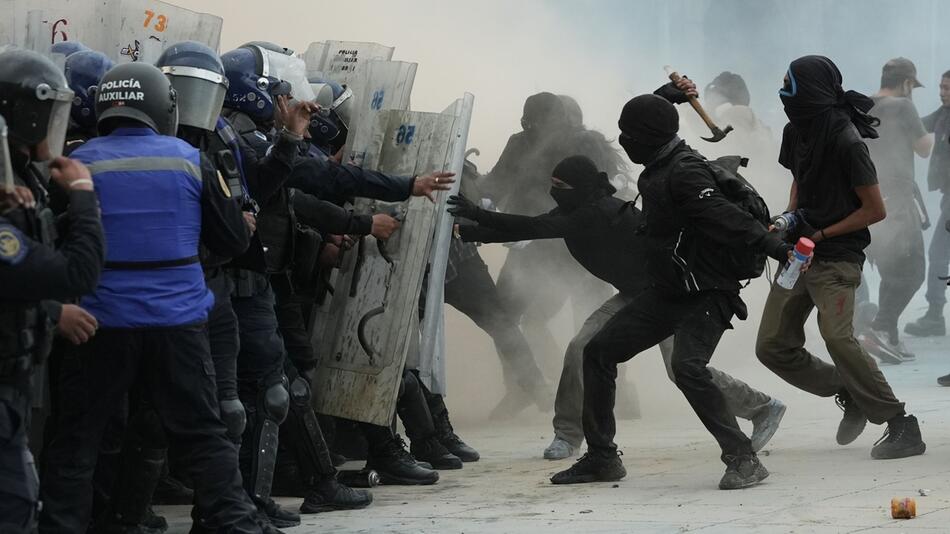 Demonstration in Mexiko