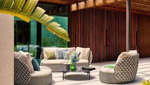 Loungemöbel aus verschiedenen Modulen von Dedon