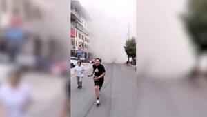 China: Dashcam-Video zeigt Erdrutsch