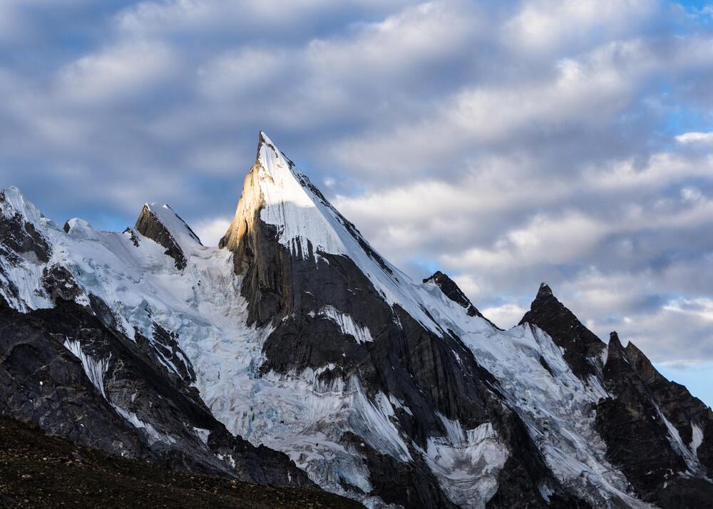 Blick auf den Laila Peak in Pakistan