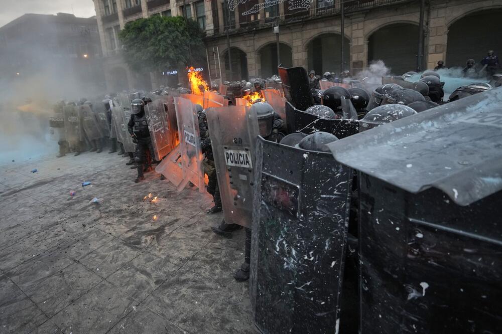 Demonstration in Mexiko
