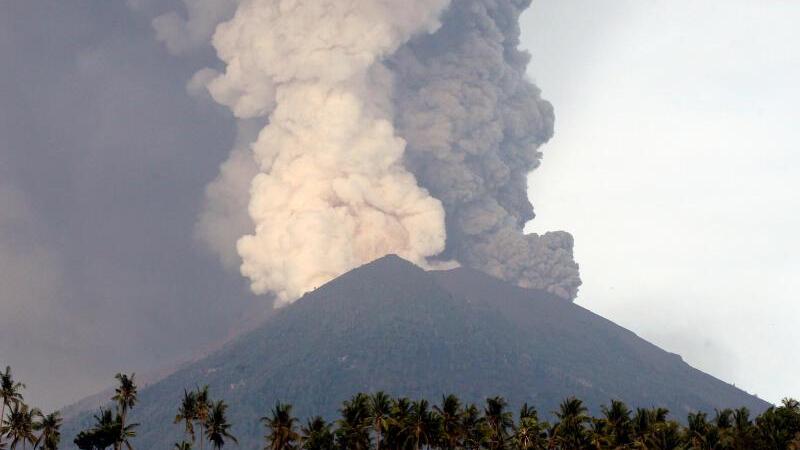 Vulkan Mount Agung auf Bali