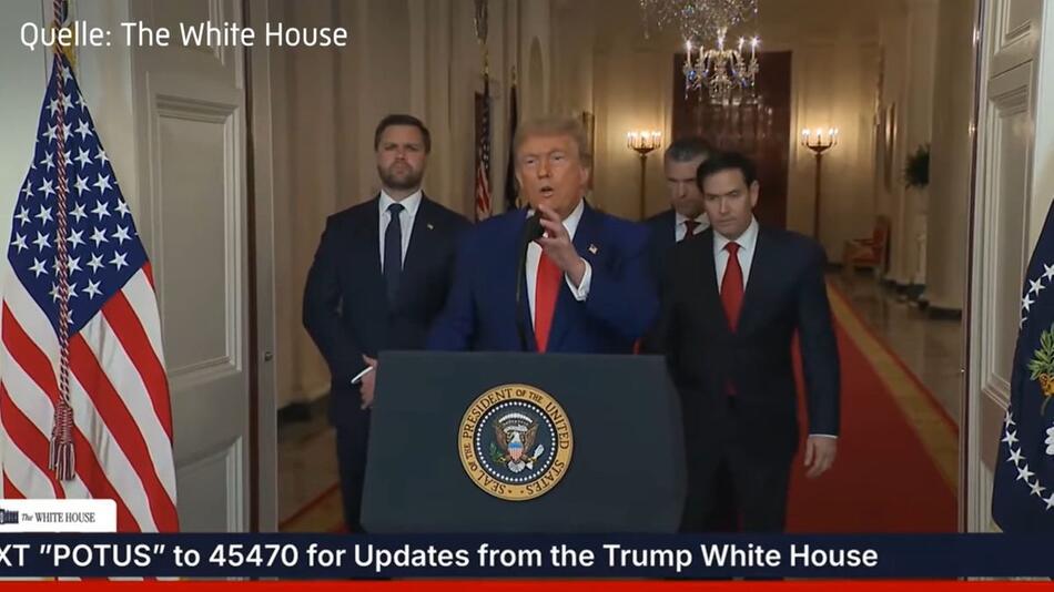 Trump: Waffenruhe zwischen Iran und Israel in Kraft
