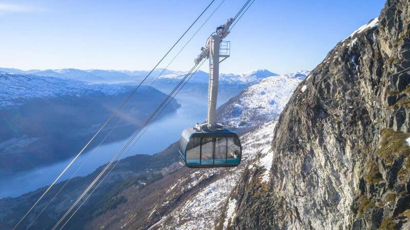 Seilbahn in Westnorwegen