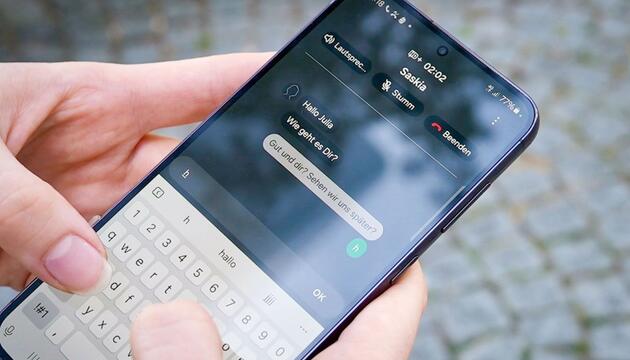 Chatfenster beim Real-Time-Text