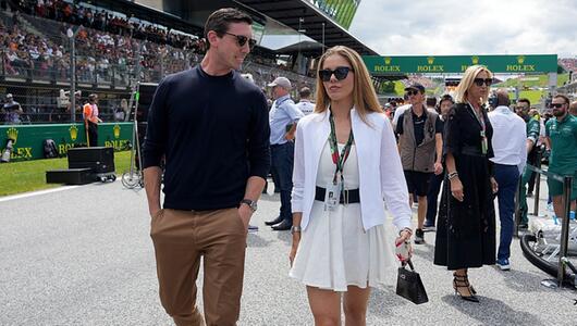 Mark Mateschitz und Victoria Swarovski - hier im Juli 2023 beim Großen Preis von Österreich auf ...