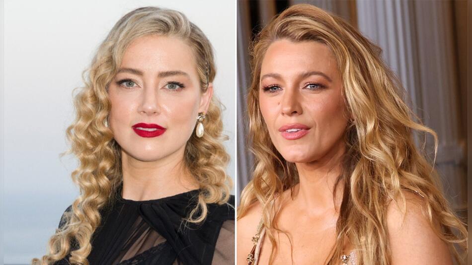 Amber Heard (li.) hat ein Statement zur Klage von Blake Lively abgegeben.