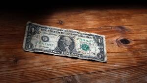 Abgenutzter Ein-Dollar-Schein