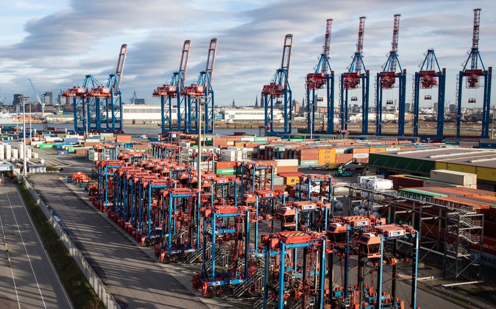 Auslandsgeschäft, Unternehmen, Hamburg, Hafen, Container