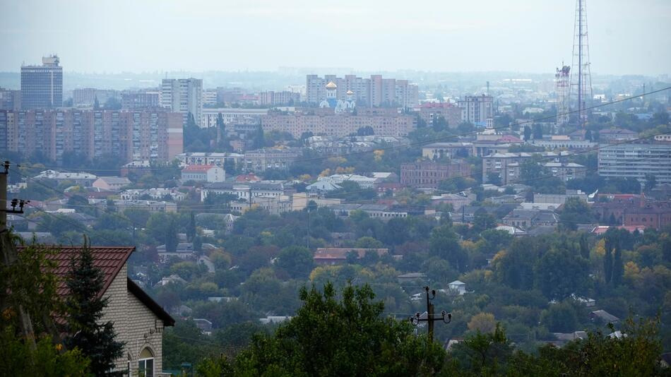 Die von Russland besetzte Stadt Luhansk.