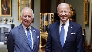 König Charles III. (l.) und Joe Biden im Jahr 2023 auf Schloss Windsor.