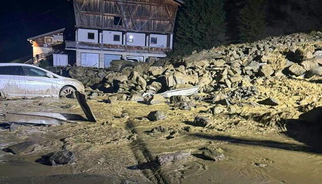 Schlamm- und Geröllmassen gingen in Sölden nieder
