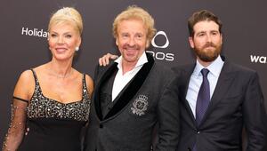 Thomas Gottschalk (mi.) mit Ehefrau Karina und Sohn Roman bei der Bambi-Verleihung 2023.