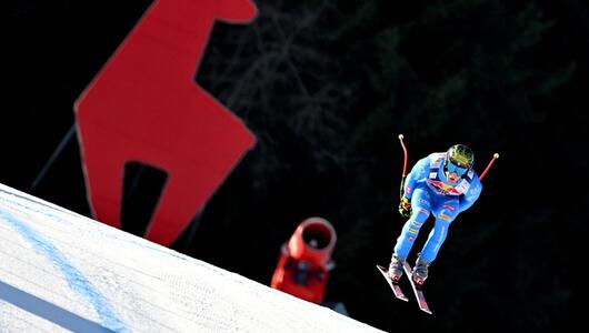 Giovanni Franzoni gab im ersten Kitz-Training das Tempo vor